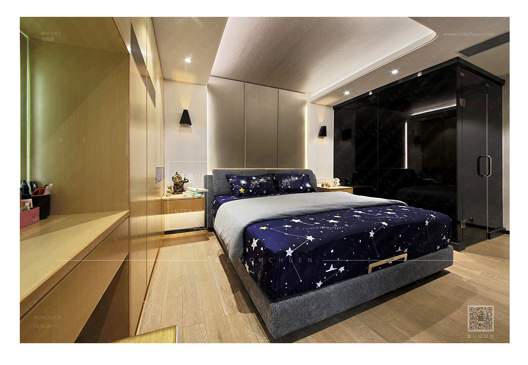 簡約書香門第主臥