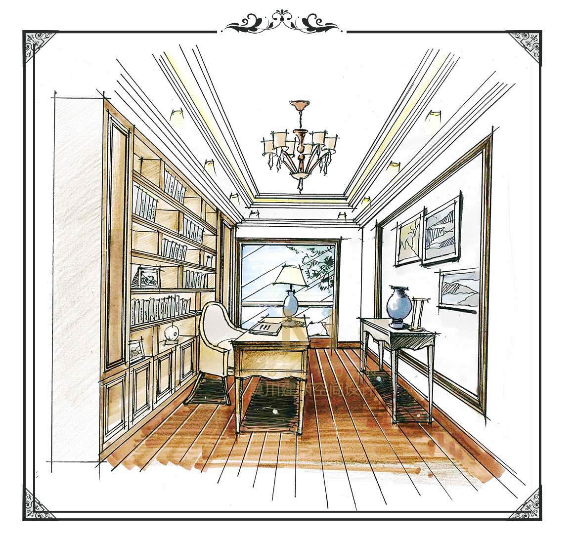 歐式香域中央書房